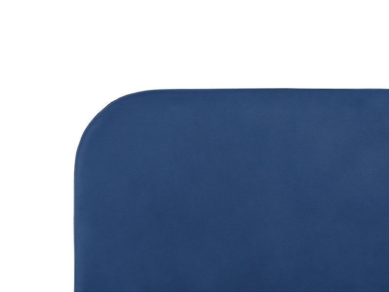 Ліжко оксамитове FLAYAT 160 x 200 см (EU King Size) темно-синє 299897-337939 фото