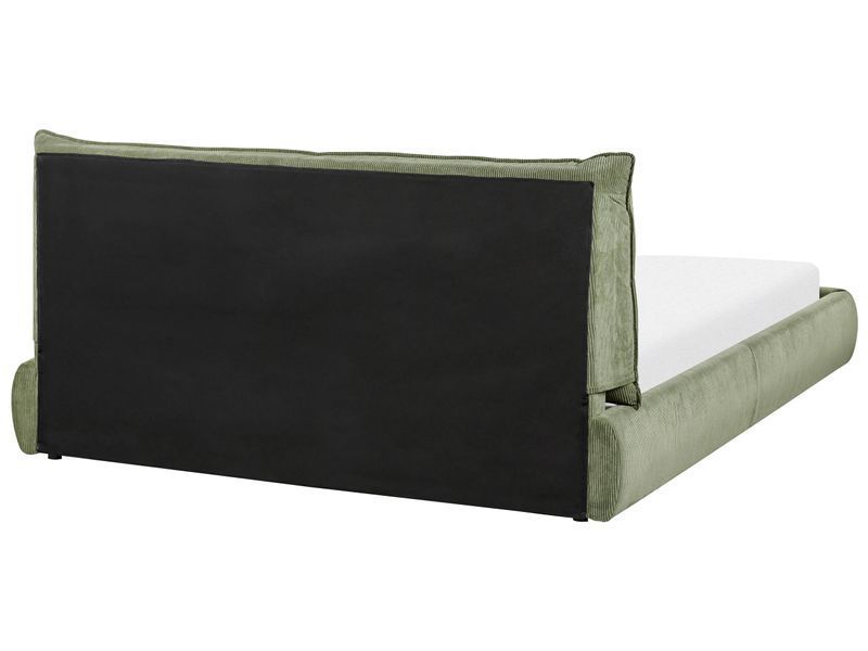 Ліжко Corduroy VINAY 160 x 200 см (EU King Size) Оливково-зелене 338921-416817 фото