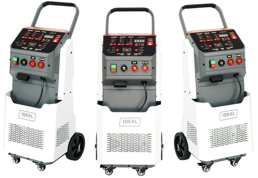 Зарядний пристрій Ideal PROSTARTER 620 для автомобільних акумуляторів 6/12/24 з пусковим механізмом - для рідких гелевих, середньо-, алюмінієвих, літій-залізо-фосфатних та інших акумуляторів. alw-7519 фото