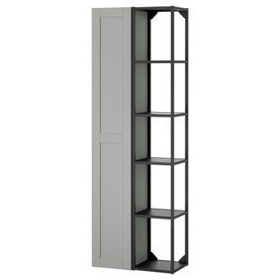 ИКЕА Стелаж ENHET, 695.479.98 Стелаж, антрацит, серая рама, 60x32x180 см 695.479.98 фото