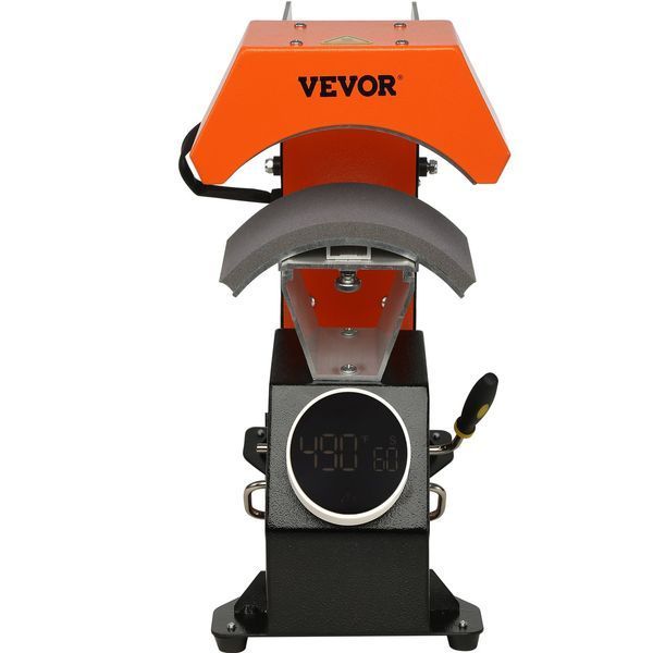 VEVOR 3 в 1 пресс для крышек, пресс для крышек, термопресс 16,3 x 8 см, термотрансферный пресс с 3 размерами подушек: 16,8 x 7 см, 16,8 x 9,8 см, 15,5 x 7,6 см, термотрансферный пресс, регулятор времени и температуры 2798-ZDKMJ62439331U4GJV2 фото