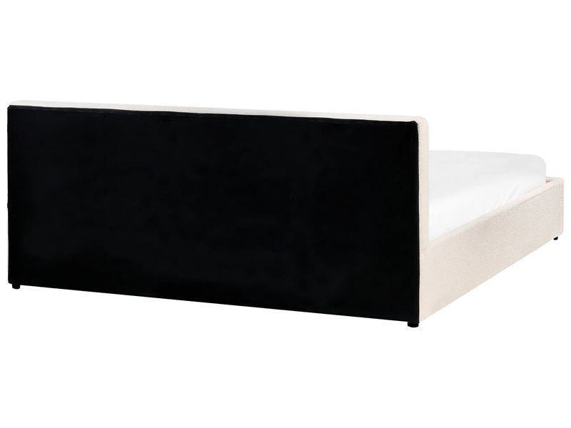 Ліжко-тауна Boucle BOUSSE 180 x 200 см (EU Super King) кольору кремово-білого 324331-614724 фото