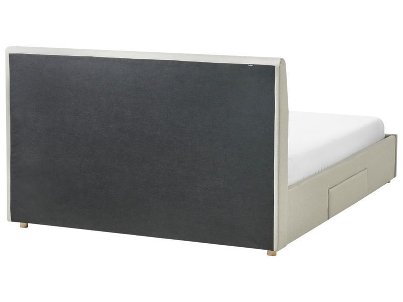 Ліжко з шухлядами для зберігання, тканина SOUTRIN 160 x 200 см (EU King Size), бежевий 327516-631549 фото