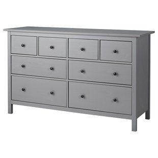 ИКЕА Комод HEMNES ХЕМНЭС, 303.924.69 Комод, 8 ящиков, серый цвет, 160x96 см 303.924.69 фото