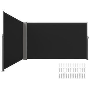 Тераса VEVOR 180 x 600 см, чорний, рулонний, висувний, для приватного або комерційного використання. 4972-ZYPF180X600CMBK01V0 фото