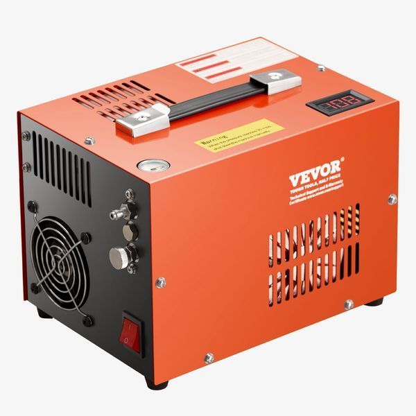 Воздушный компрессор VEVOR PCP, 4500 PSI, для пневматического оружия, со встроенным преобразователем и системой охлаждения вентилятором, компрессорный насос DC12V/AC230V с ручной остановкой, подходит для пневматического оружия, пейнтбольных баллонов и 0322-QQGYCQJJS25032N0IV2 фото