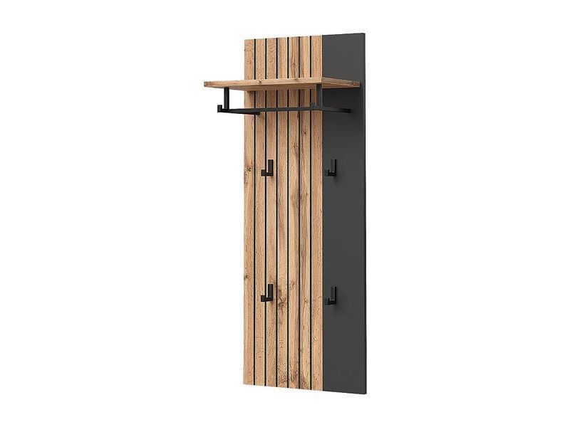 Настенное украшение из дуба и мятлика, 43x26,6x110 см, янтарного цвета. 4784104-0006748 фото