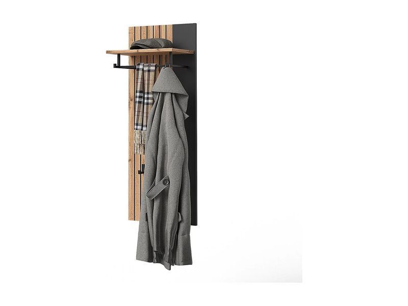 Настенное украшение из дуба и мятлика, 43x26,6x110 см, янтарного цвета. 4784104-0006748 фото