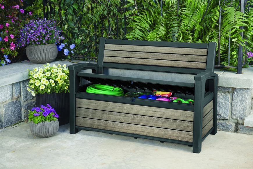 Ящик/лавка для зберігання Keter Deco Garden 227 л з ясена 007658-9991784 фото