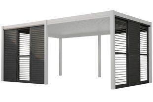 Розсувна жалюзійна стіна 3 м для перголи Schatler Modern / Modern Alu 104205-2220376 фото