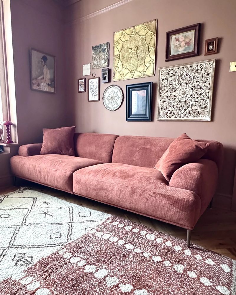 Диван 3-місний MATILA Тканина Золотисто-коричнева 316556-579277 фото