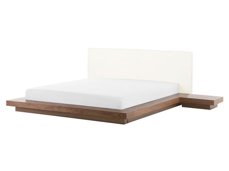 Ліжко зі світлодіодним підсвічуванням ZEN 160 x 200 см (EU King Size) з коричневого ясена 347051-168884 фото