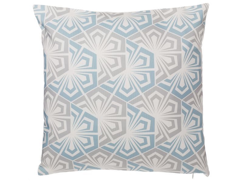 Набір із 2 декоративних подушок PRIMROSE 45 x 45 см світло-блакитний Ikat 335032-198828 фото
