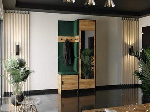 ROJ 11 Шафа для одягу, дуб, золотий + зелений 4896235-0057709 фото