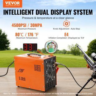 Воздушный компрессор VEVOR PCP 30 МПа/4500 PSI, портативный компрессор PCP 0,5 л, DC12V и AC120V, воздушный насос с рабочим циклом 25 мин, мощный преобразователь 600 Вт, насос высокого давления, пневматическое ружье, винтовка 0300-QQGYCQJ350WZ3ADMYV2 фото