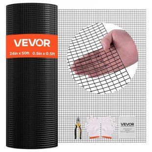 Садовый забор VEVOR 61 см x 15,2 м, сетка 1,27 x 1,27 см, оцинкованная проволочная сетка &phi;1,06 мм, сетка из проволоки с виниловым покрытием, сварной садовый забор для клеток с кроликами и змеями. 10349-JSGSWL24IN500FOIS001V0 фото