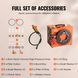 Воздушный компрессор VEVOR PCP 30 МПа/4500 PSI, портативный компрессор PCP 0,5 л, DC12V и AC120V, воздушный насос с рабочим циклом 25 мин, мощный преобразователь 600 Вт, насос высокого давления, пневматическое ружье, винтовка 0300-QQGYCQJ350WZ3ADMYV2 фото 5