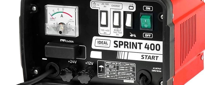 Автомобільний зарядний пристрій Ideal SPRINT 400 12/24V зі стартером alw-7322 фото