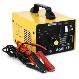 Зарядний пристрій автомобільних акумуляторів Magnum AGRI 15 V2 6/12V - гелево-кислотний AGM LiFeP04 alw-7507 фото