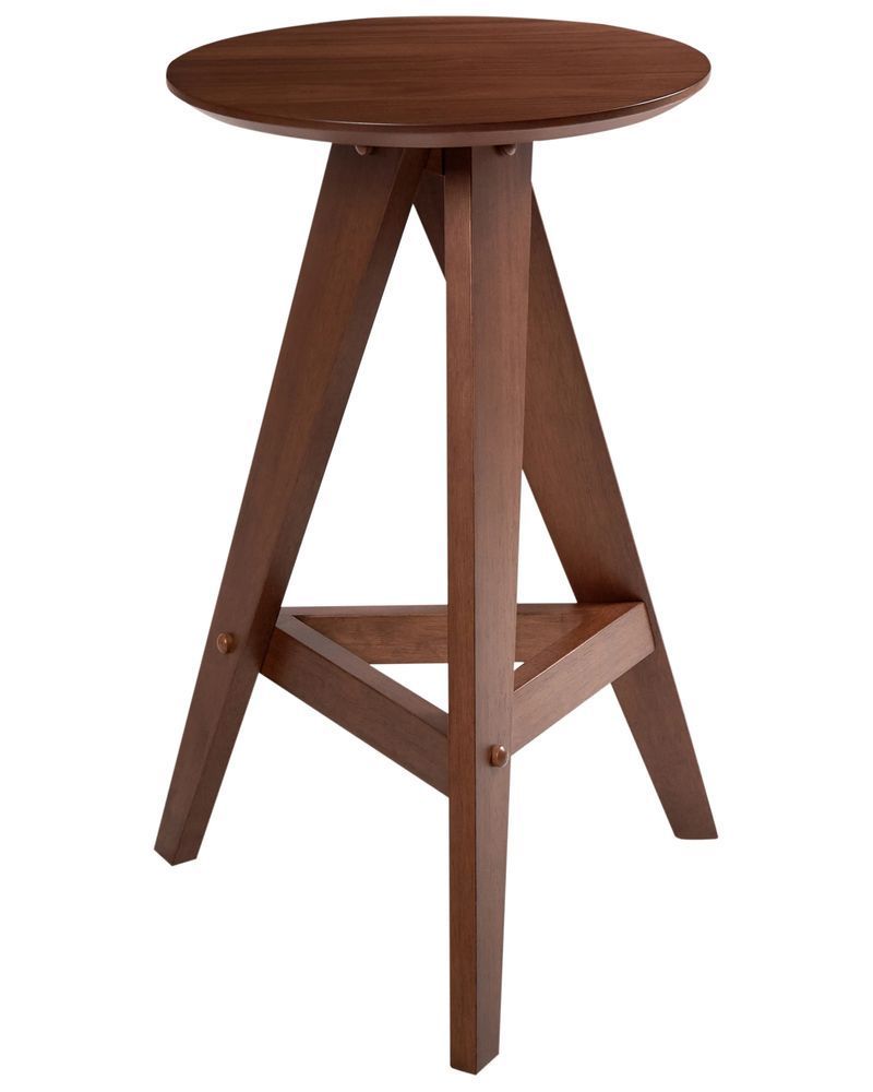 Комплект із 2 барних стільців AROMA Wood темно-коричневого кольору 335508-609940 фото