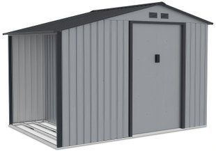 Садовий будиночок з дров'яником MADISON 278x191 см Світло-сірий - Hardmaister 003998-9990814 фото