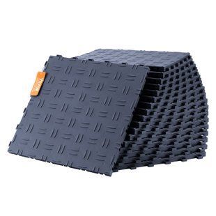 Комплект напольного покрытия для гаража VEVOR, 305 x 305 x 13,4 мм, 25 предметов, нескользящее, двустороннее, текстурированное напольное покрытие для гаражей, подвалов, ремонтных мастерских, графитово-серый. 10451-CKDDSMH251212F3N8V0 фото