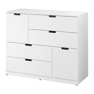 ИКЕА Комод NORDLI НОРДЛИ, 692.766.33 Комод, 6 ящиков, белый, 120x99 см 692.766.33 фото