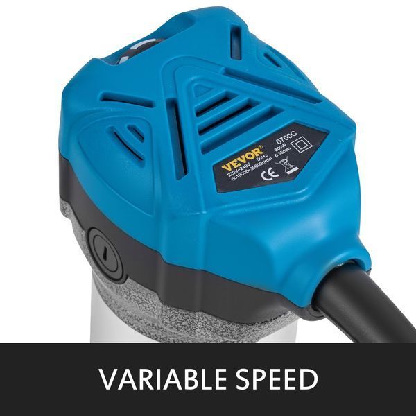 Фрезерный станок VEVOR Max Torque 710 Вт, компактный, с регулируемой скоростью вращения 30 000 об/мин, с цангами 1/4" и 3/8", 1 погружная база, 1 наклонная база, 1 смещенная база. 0552-KCJSCMGXBJ4JT0001V2 фото