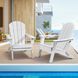 VEVOR Пластиковые кресла Adirondack, комплект из 2 штук, всепогодные, портативные, складные, для камина, садовое кресло Adirondack с подстаканником и подлокотниками, эргономичные, для сада и двора &ndash; белые 8133-SLADLDKYBSKZMJKP1V0 фото 1