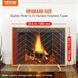 Захисний чохол для каміна VEVOR Spark Guard Iron Fireplace Cover 980mm, чохол для каміна, чохол для печі, вінтажний чохол для печі, чохол для каміна 0-40 &deg; C, захисний екран для печі від іскор, що летять, золотистий. 9020-BLMJSJY3545IAWNY0V0 фото 2