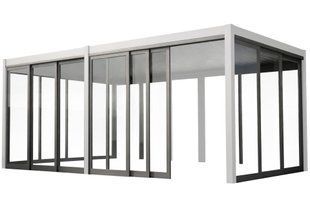 Розсувна скляна стіна 4 м для перголи Schatler Modern Alu 256302-2220380 фото