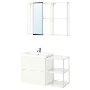 ИКЕА Ванная комната ENHET, 895.471.67 Ванная комната, белый, 102x43x65 см 895.471.67 фото