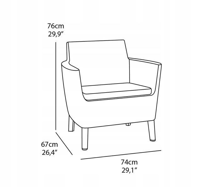 Комплект садових меблів Keter KET17205935ANT KET17205935ANT фото