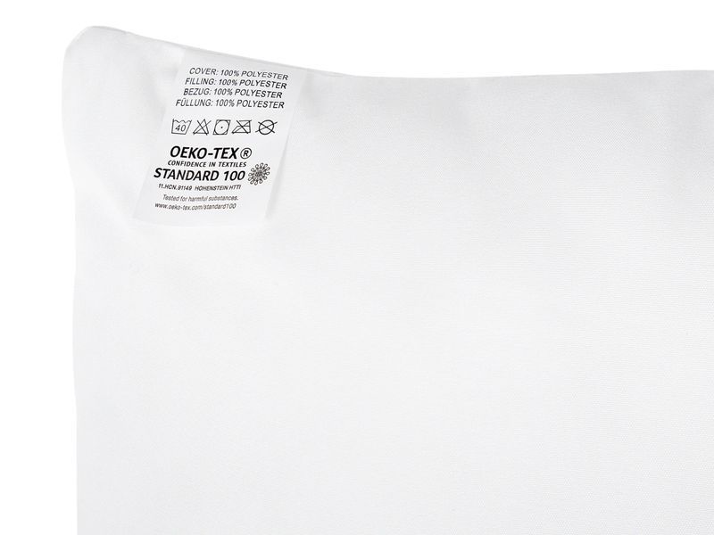 Комплект із 2 подушок ERRIGAL Low Microfibre 80 x 80 см Білий 337274-189318 фото