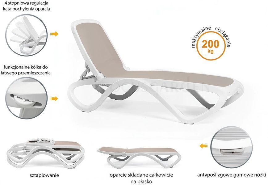 Шезлонг Nardi OMEGA Antracite 002304-9990965 фото