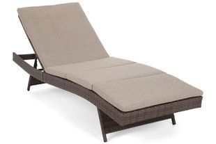 Садовый шезлонг Bora Bora Brown Mat / Brown Melange technorattan с подушкой 456987-2220062 фото