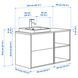 ІКЕА &Auml;NGSJ&Ouml;N / BACKSJ&Ouml;N, 495.284.15 Тумба під умивальник, Умивальник, Змішувач, білий глянець, ефект коричневого дуба, білий імітація мармуру, 102x49x71 см 495.284.15 фото 7
