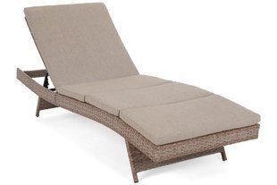 Садовый шезлонг Bora Bora Ginger / Brown Melange из технораттана с подушкой 259852-2220063 фото