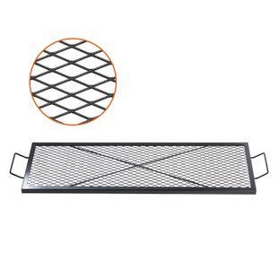 Решетка для гриля X-Marks Fire Pit Grill VEVOR 1110 x 380 x 25 мм, прямоугольная, со стальной ручкой, портативная походная посуда для вечеринок на открытом воздухе, черная. 12072-FXSKKWCHS4415ZHPVV0 фото
