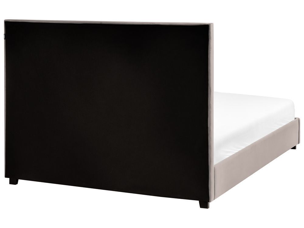 Ліжко оксамитове ROUEN 140 x 200 см (EU Double) кольору Taupe 339063-645780 фото