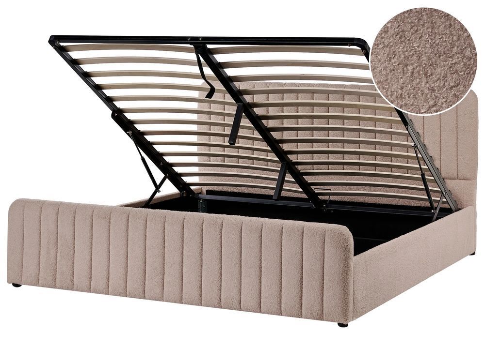 Ліжко-тахта Букле LUNAN 180 х 200 см (EU Super King) Taupe 352226-703395 фото