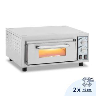 Печь для пиццы - 1 камера - 2200 Вт - &Oslash;35 см - огнеупорный камень - Royal Catering 10012799-ex-0342 фото