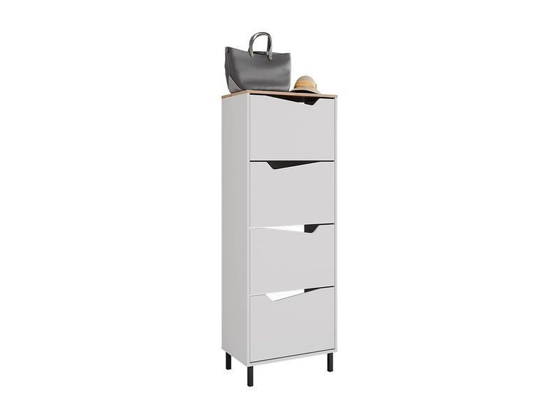 Візок для взуття білий/художній 60x38x167.4 marelle 4779087-0006204 фото