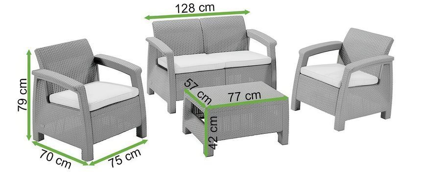 CORFU SET Набір для саду Cappuccino 001331-9991018 фото