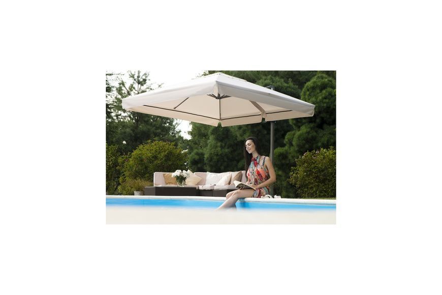 Садовый зонт Litex Garden Rio 300 см, серебристо-серый. 134767-2220483 фото