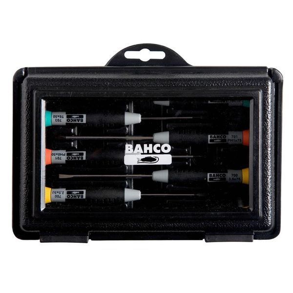 Набор прецизионных отверток Bahco - плоские отвертки Philips Torx, 7 предметов, модель 706-4. alw-5269 фото