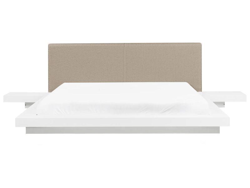 Кровать с LED-подсветкой Boucle ZEN 180 x 200 см (размер Super King, ЕС) белого цвета. 368793-811366 фото