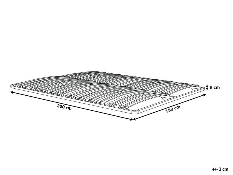 Ліжко з рейковою основою COMBOURG 180 x 200 см (EU Super King) 325948-224777 фото