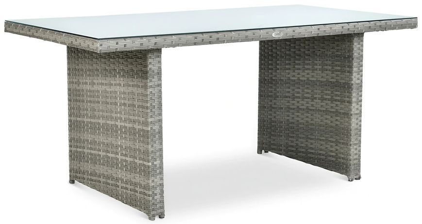 Угловой диван IBIZA из технораттана + кресло, серый 003894-9990569 фото