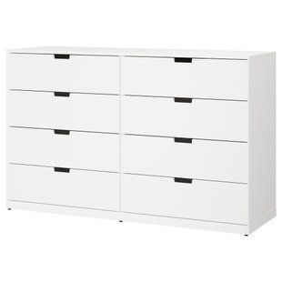ИКЕА Комод NORDLI НОРДЛИ, 292.395.05 Комод, 8 ящиков, белый, 160x99 см 292.395.05 фото